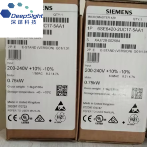 Sie-mens 6SE6420-2UC17-5AA1 MICROMASTER 420 AC Drive VFD Frequency Inverter 0.75kW 220V Variable Speed Motor Controller